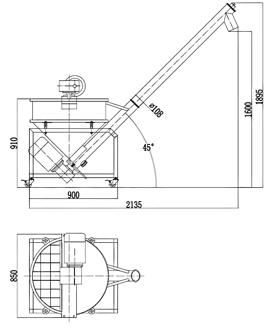 APT-T4 Screw Feeding Machine (Stirring Hopper)